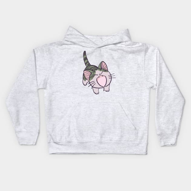 I draw pink pastel happy chi the kitten 2 / Chi's sweet home Kids Hoodie by mudwizard